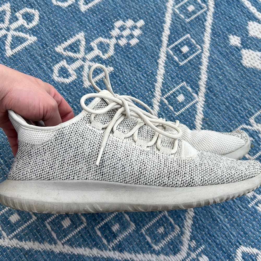 Adidas tubular shadow knit light brown size 10